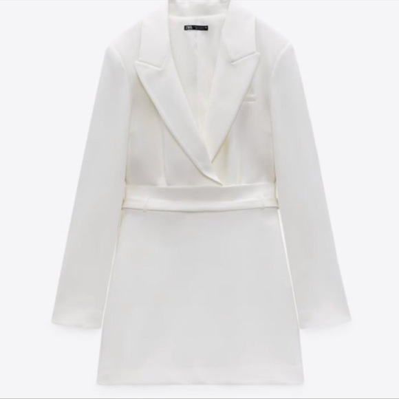 Zara white tapered blazer dress - Picture 11 of 12